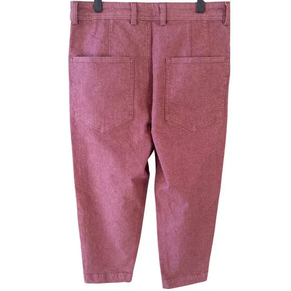 Baykan Denim Mauve Design Sample Jeans Cropped Fit - Picture 12 of 16